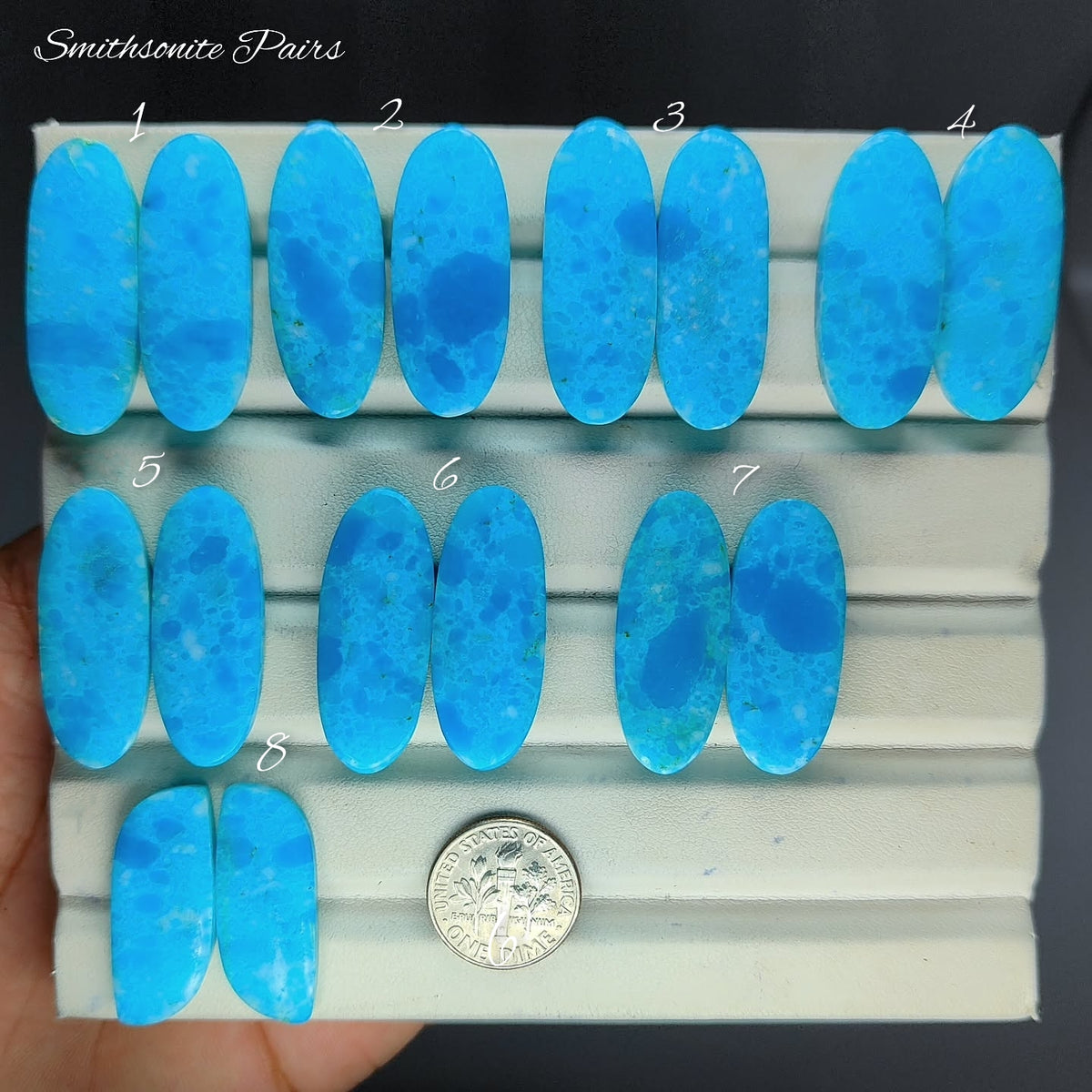Natural Smithsonite Gemstone | Beautiful Blue Green Loose Stone for Jewelry Making | Quality Natural Gemstone