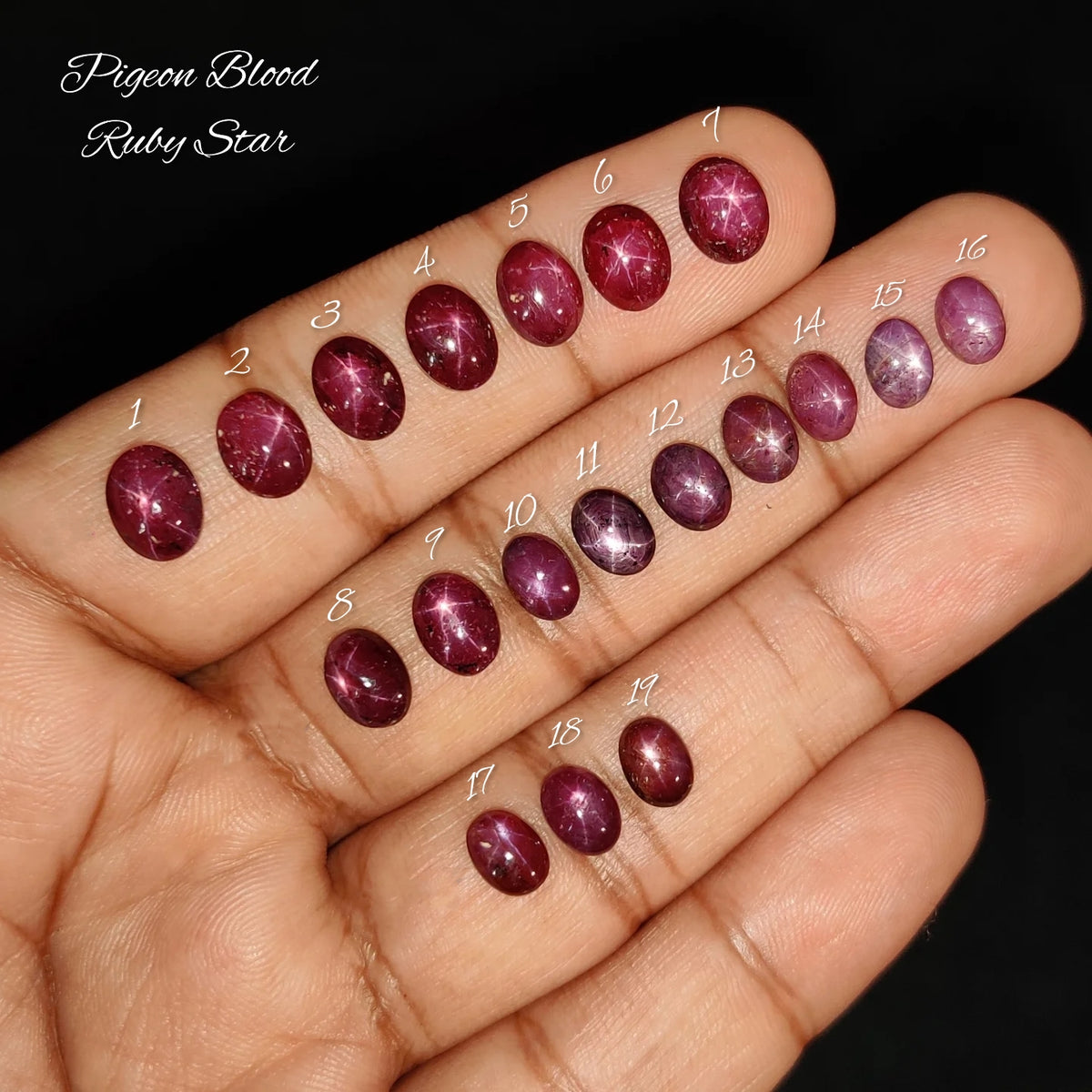 Natural Ruby Star Gemstone for Jewelry Making |Loose Star Ruby Cabochon – Natural Ruby Star Stone