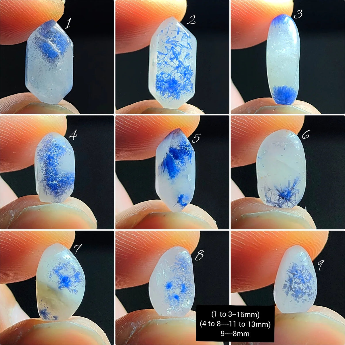 Natural Dumortierite Gemstone Cabochon | Blue Dumortierite Stone for Jewelry Making