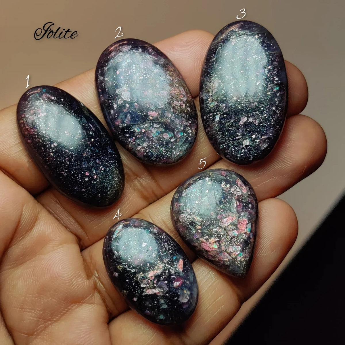 Premium Natural Iolite Gemstone for Jewelry Making | Top Quality Violet-Blue Stones