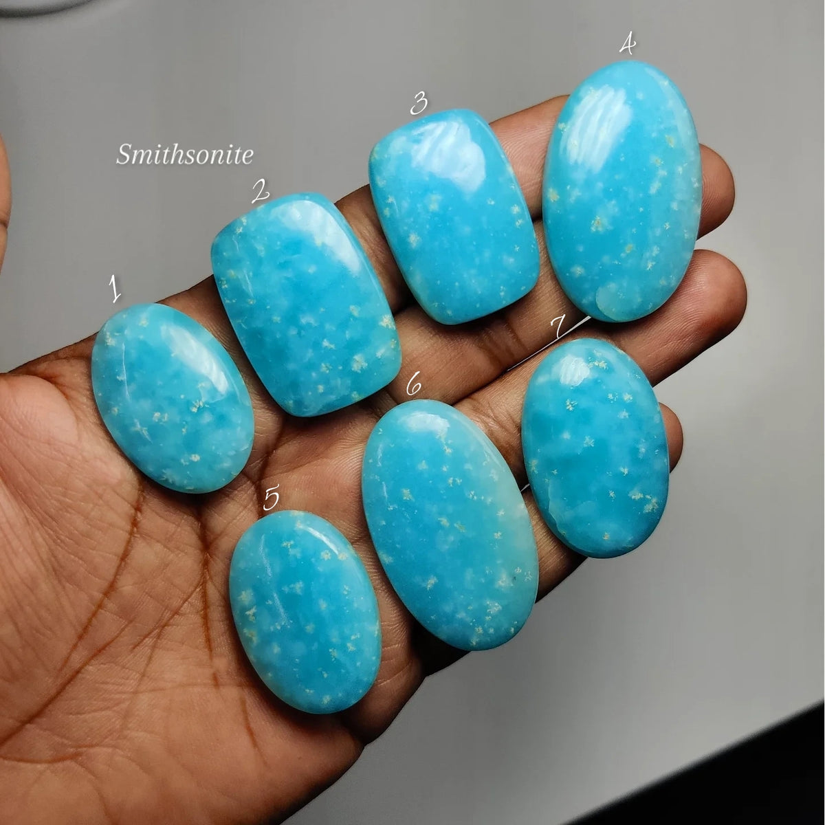 Natural Smithsonite Gemstone Cabochon | Soft Pastel Gemstone for Jewelry Making