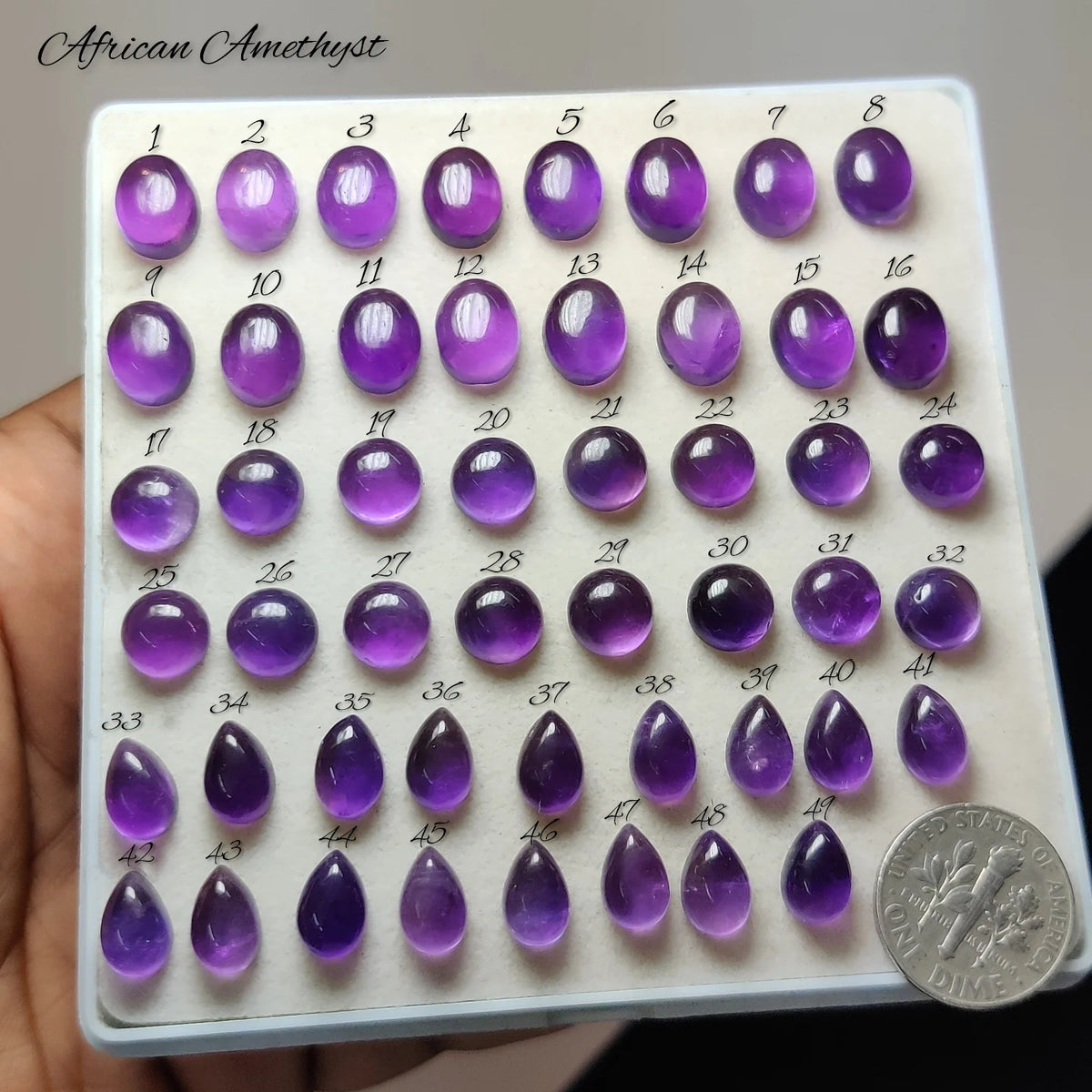 Natural African Amethyst Gemstone | Purple Amethyst Stone for Jewelry Making