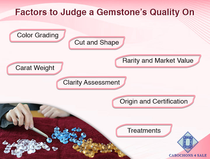 FACTORS TO JUDGE A GEMSTONE'S QUALITY ON