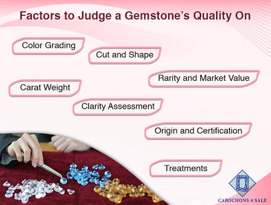 FACTORS TO JUDGE A GEMSTONE'S QUALITY ON