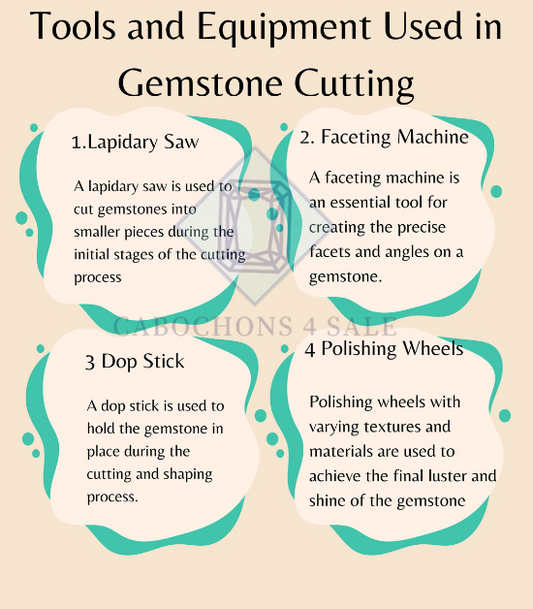 TOOLS AND EQUIPMENT USED IN GEMSTONE CUTTING