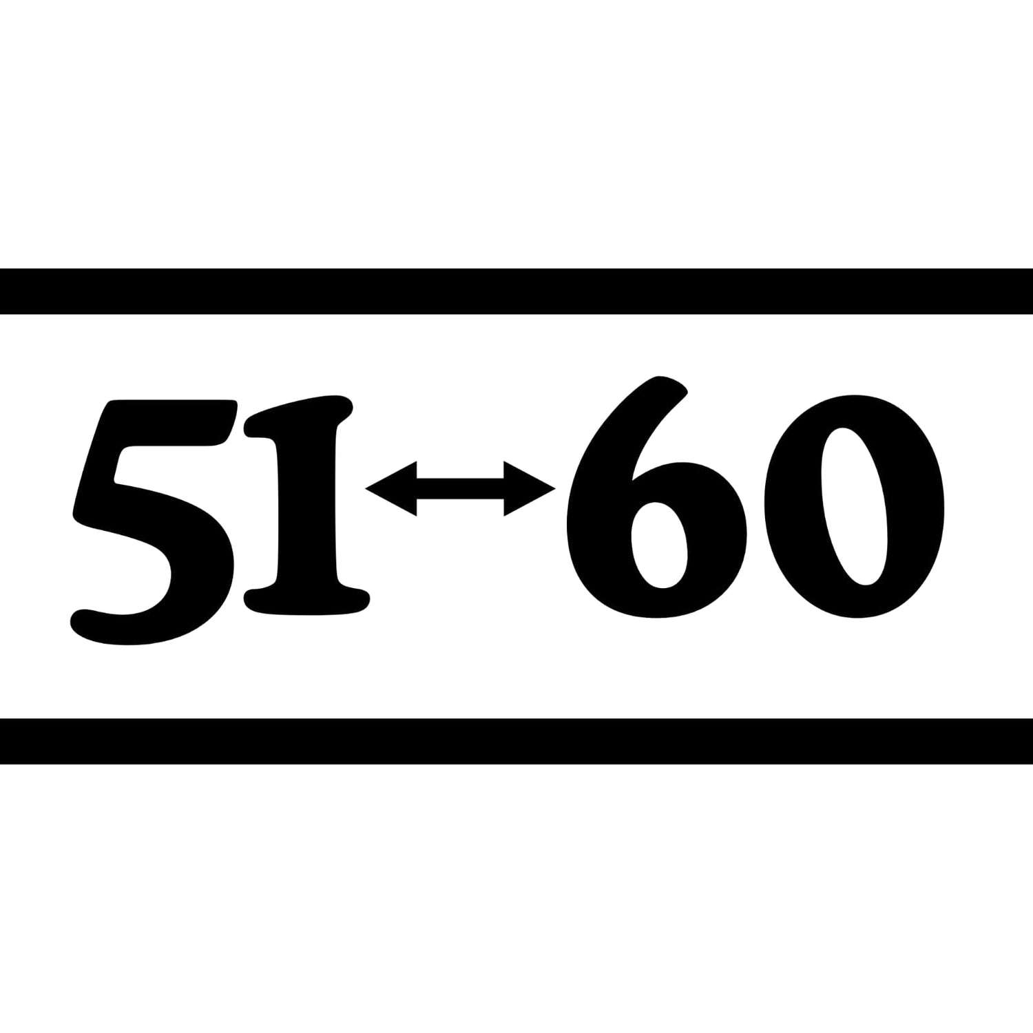 (51 to 60)mm