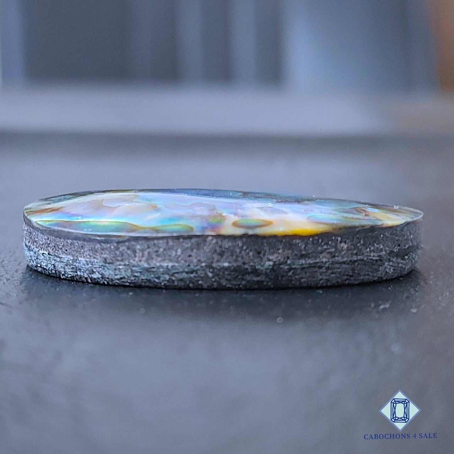 Natural Abalone Shell Gemstone  Oval Cabochons 40*31*7mm from New Zealand available for sale