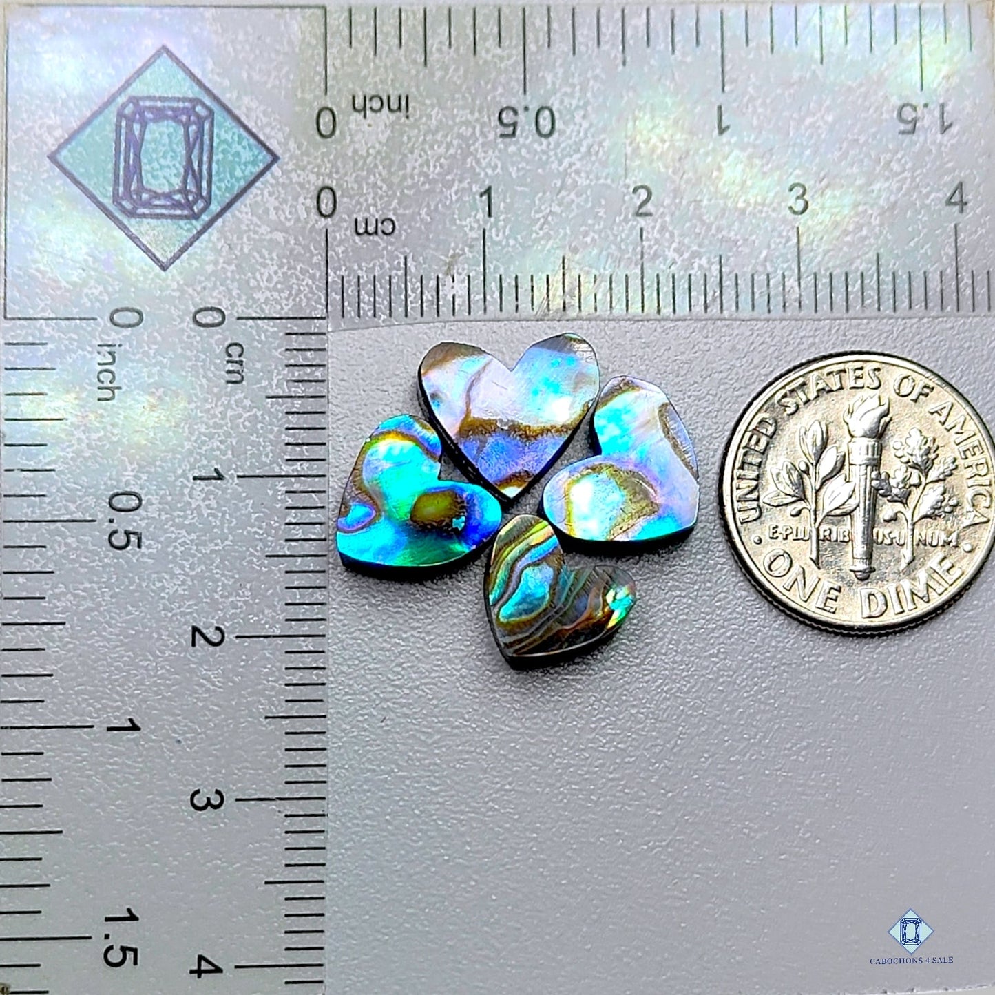 Abalone Shell Heart Lots