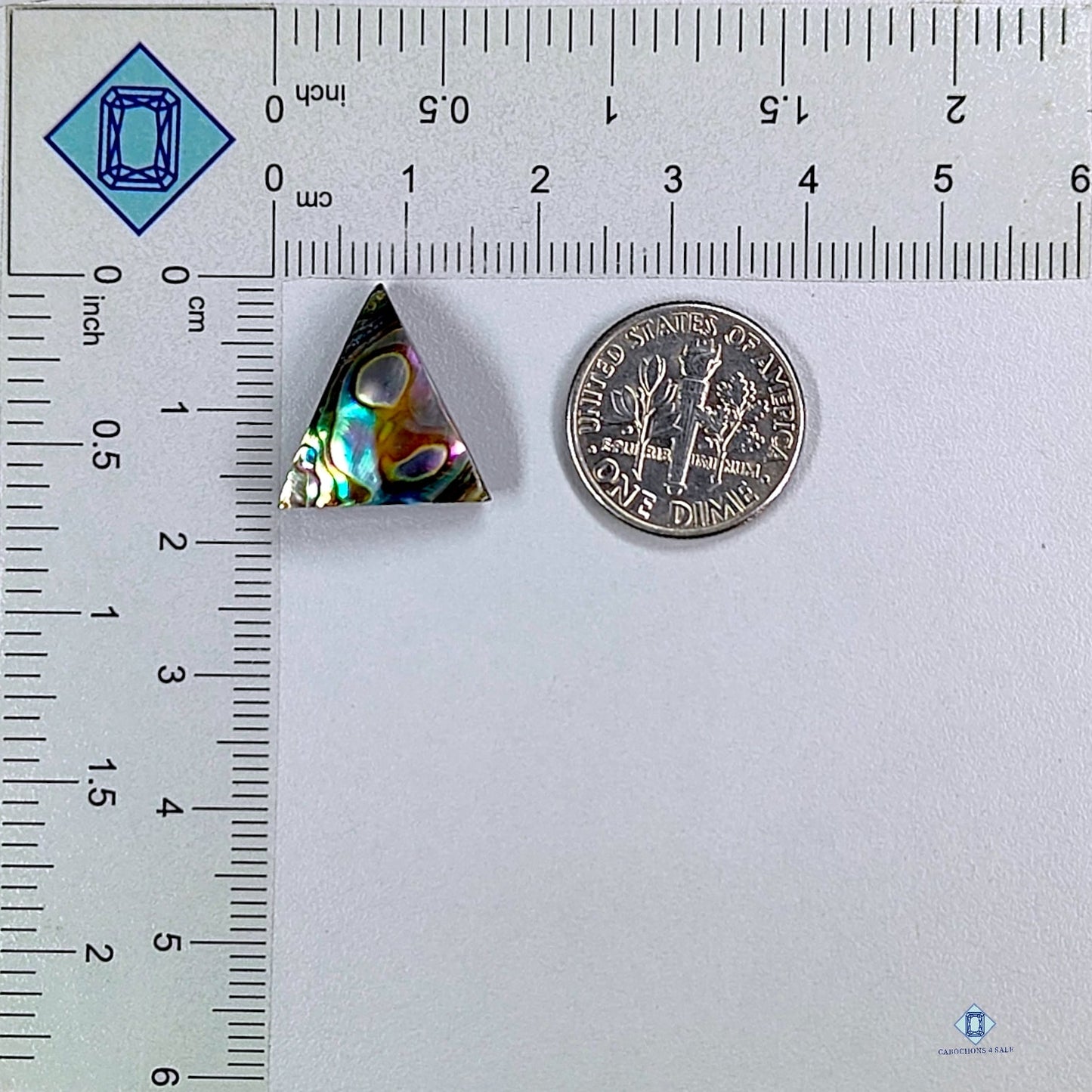 Abalone Shell Triangle Cabochons