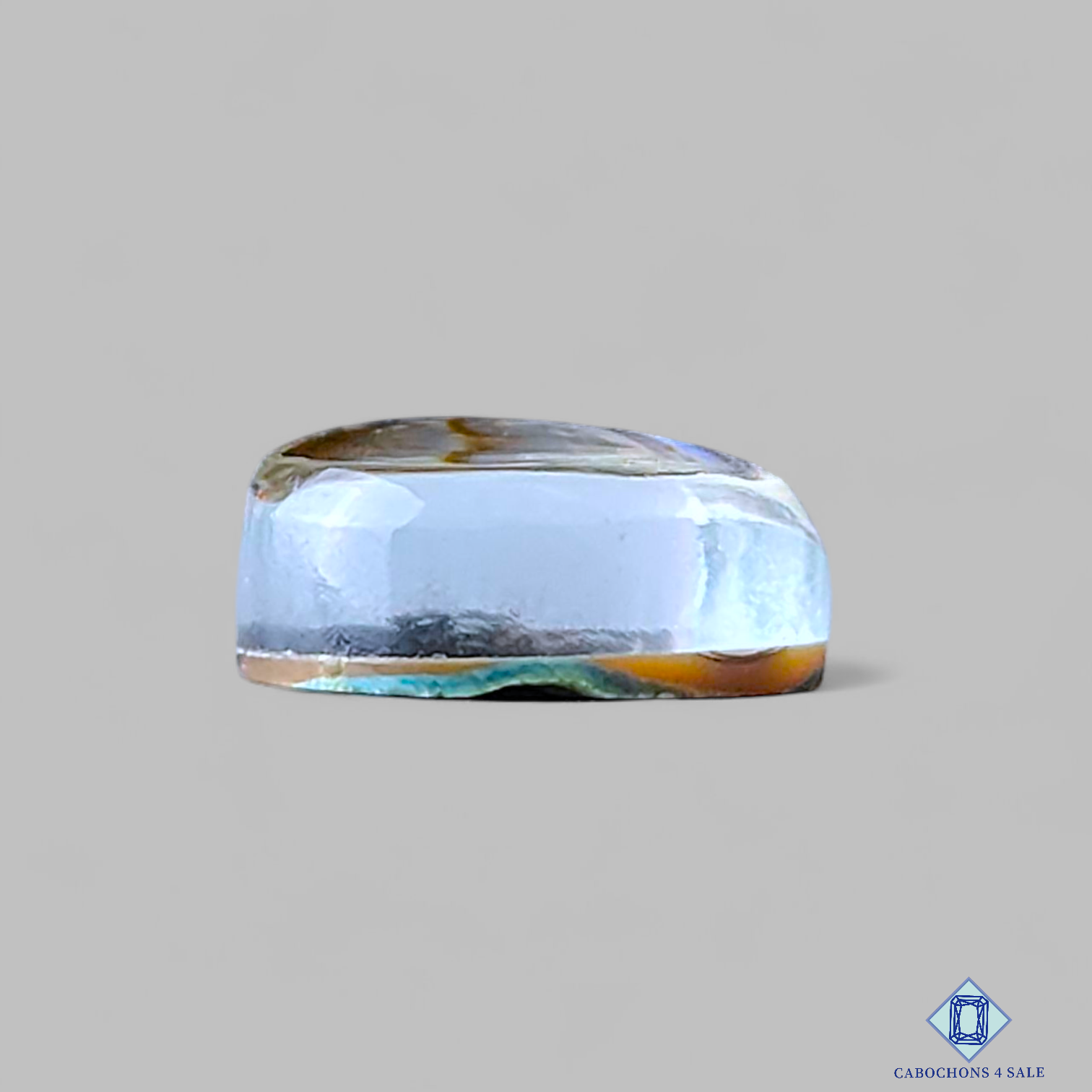 Abalone Shell + Crystal Quartz Doublets