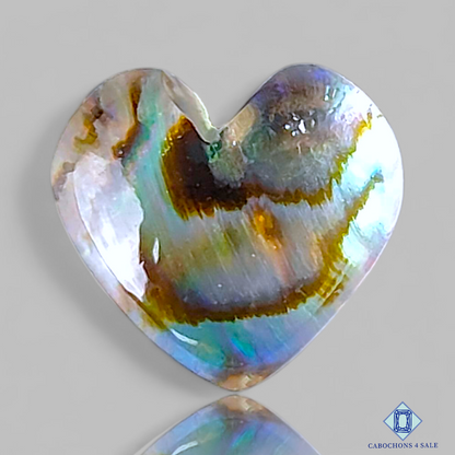 Abalone Shell + Crystal Quartz Doublets