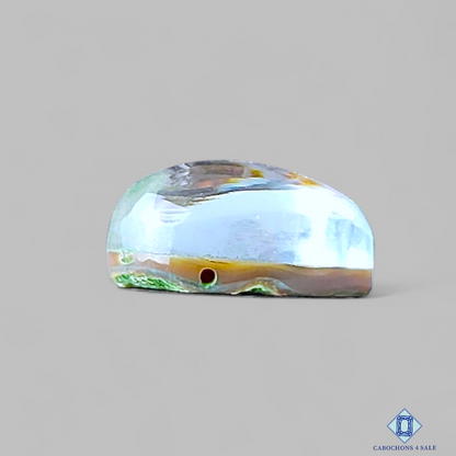 Abalone Shell + Crystal Quartz Doublets