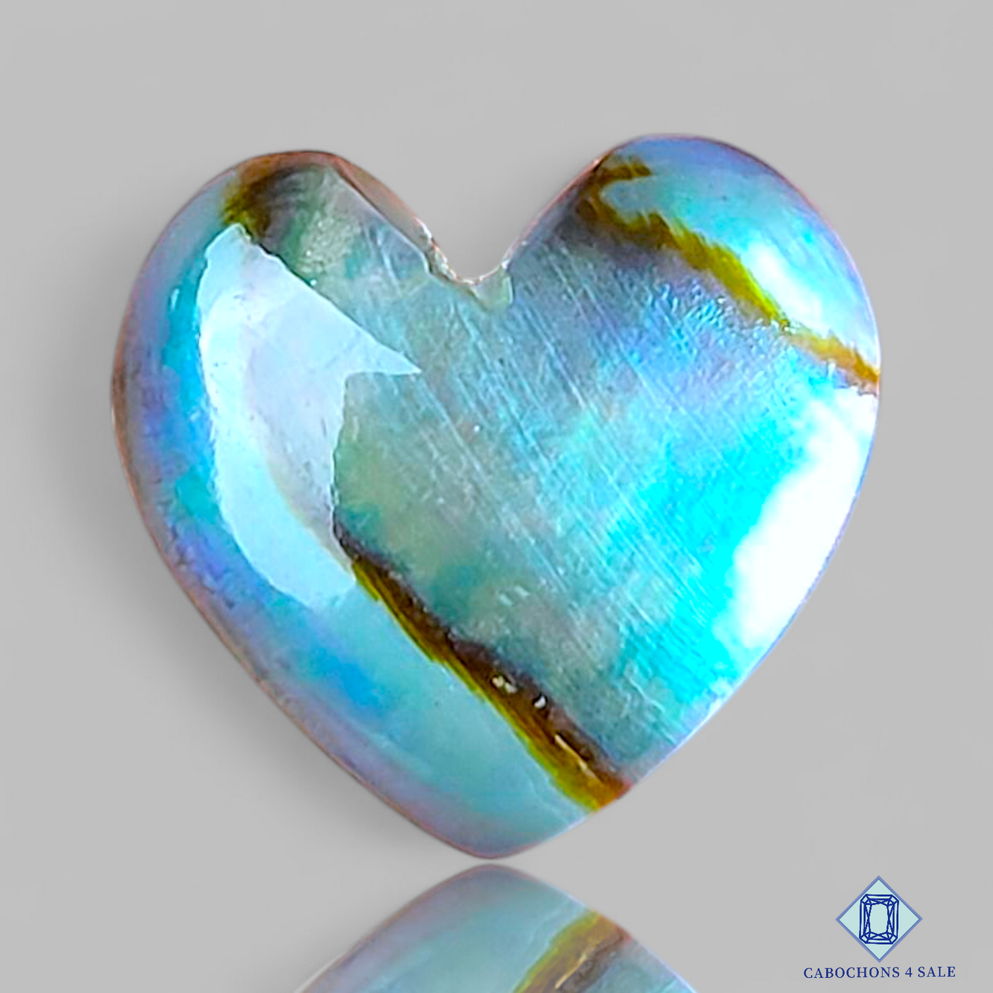 Abalone Shell + Crystal Quartz Doublets