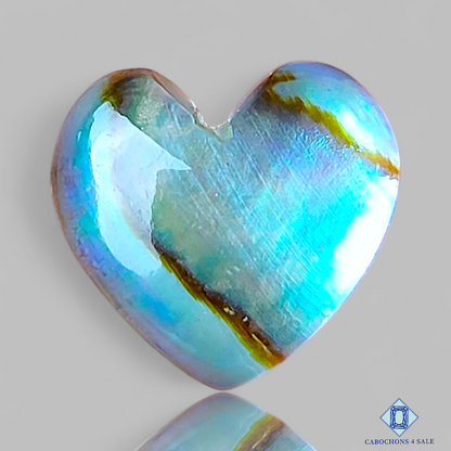 Abalone Shell + Crystal Quartz Doublets