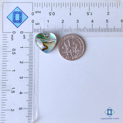 Abalone Shell + Crystal Quartz Doublets