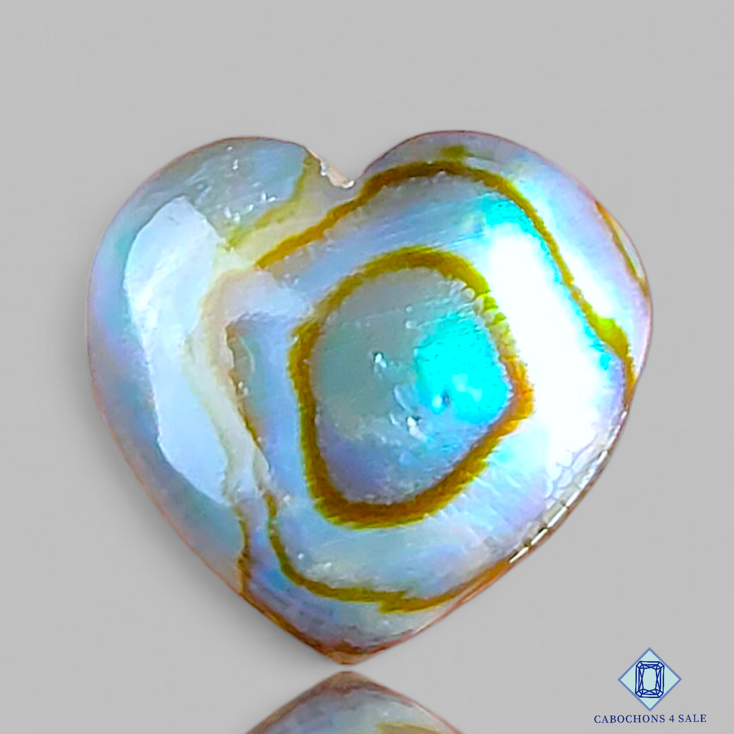 Abalone Shell + Crystal Quartz Doublets