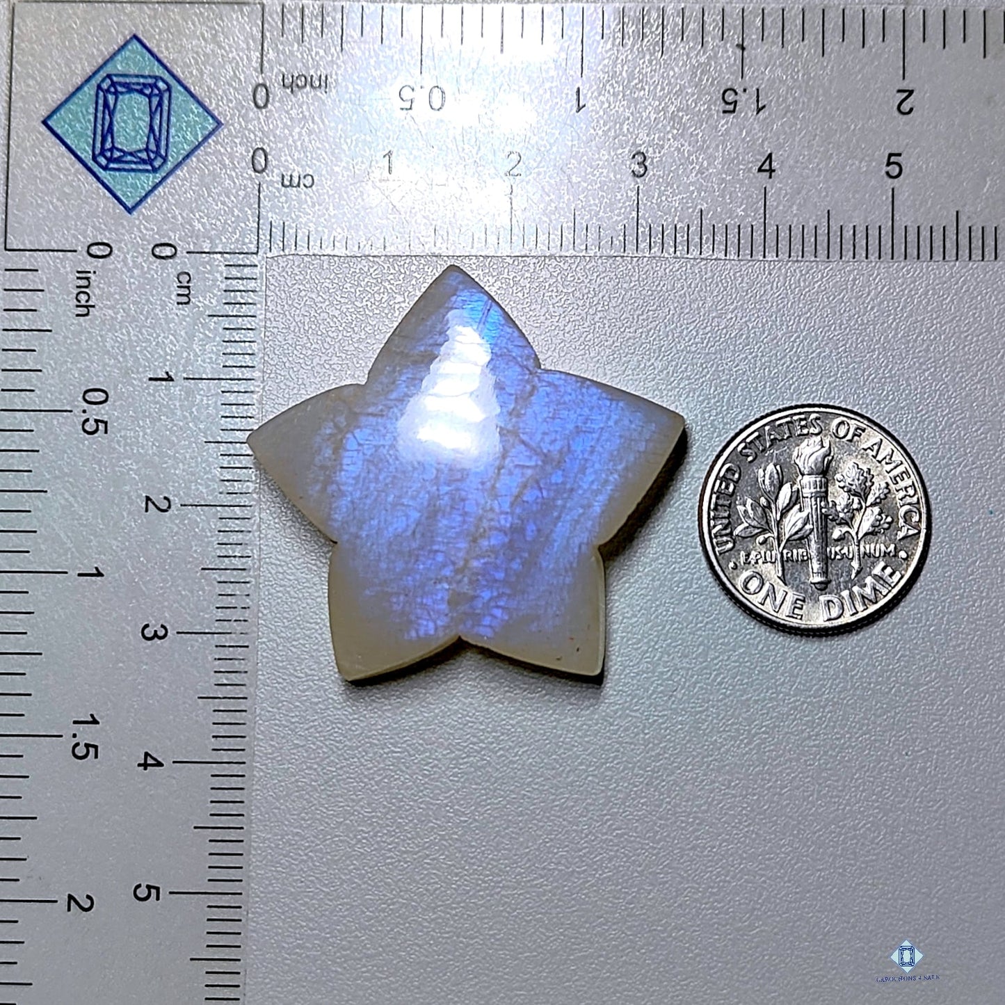 African  Moonstone Star Carvings