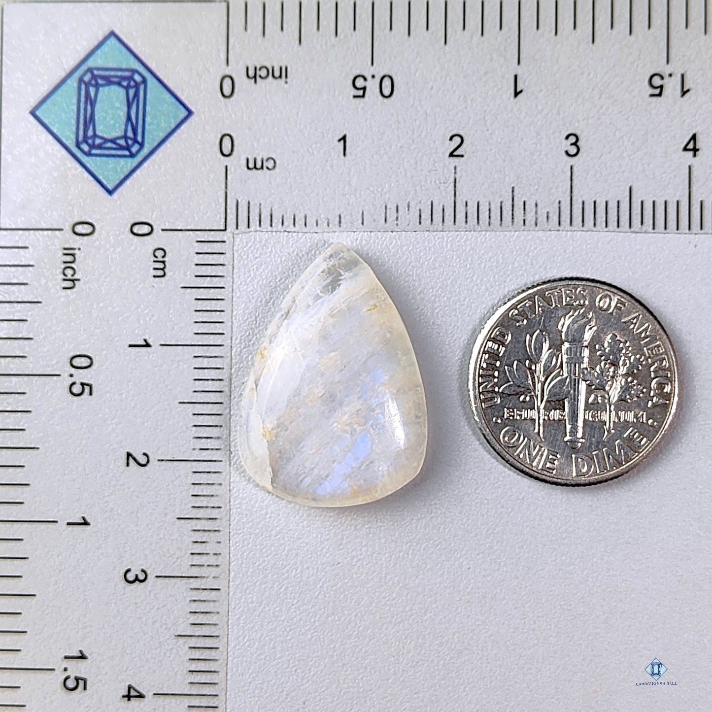 African Moonstone Pear Cabochons