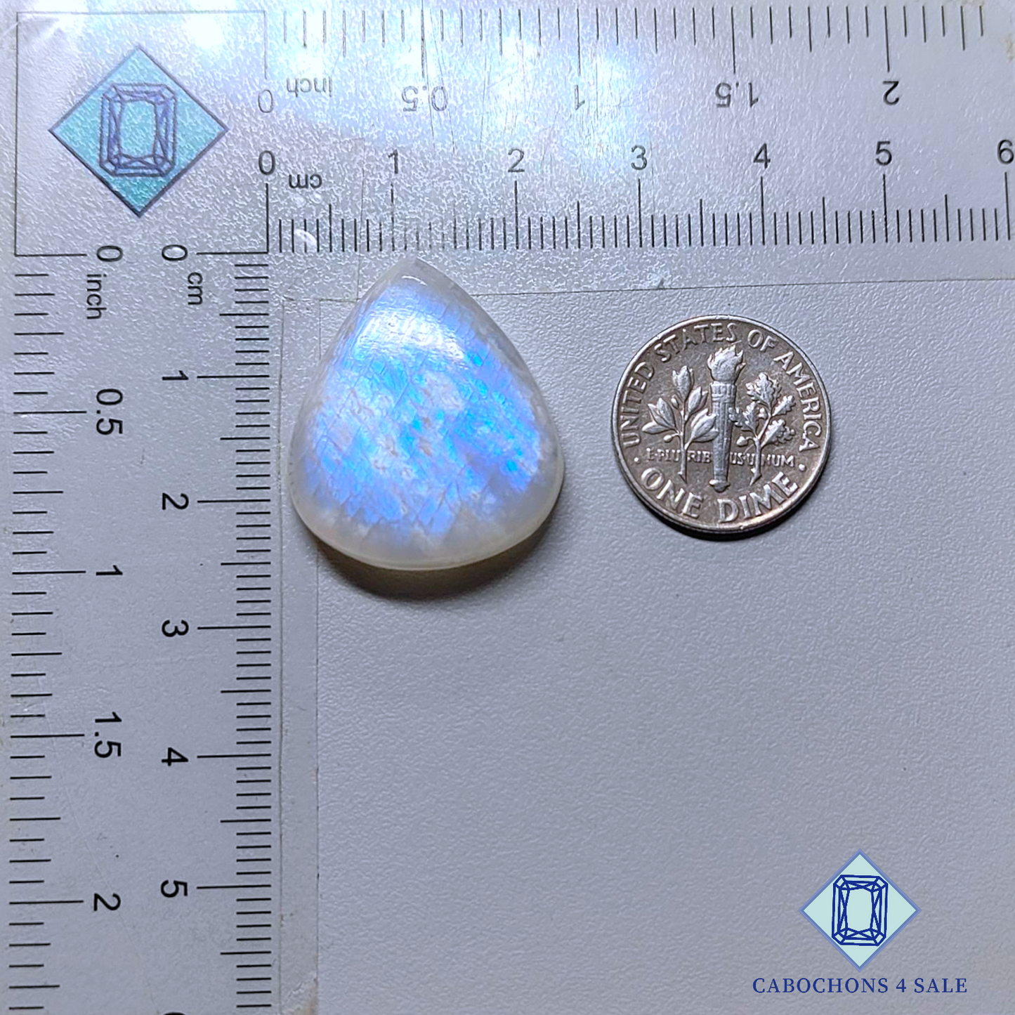 African Moonstone Pear Cabochons