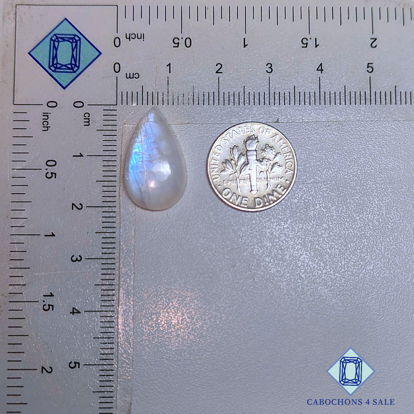 African Moonstone Pear Cabochons