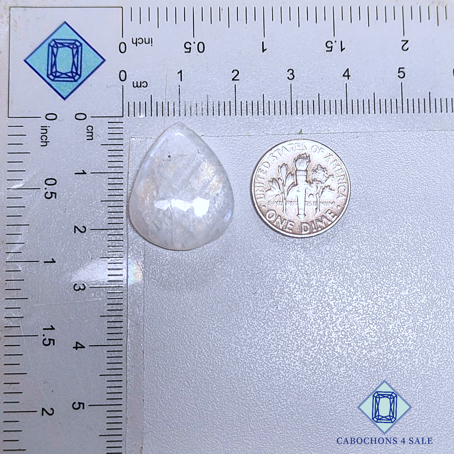 African Moonstone Pear Cabochons