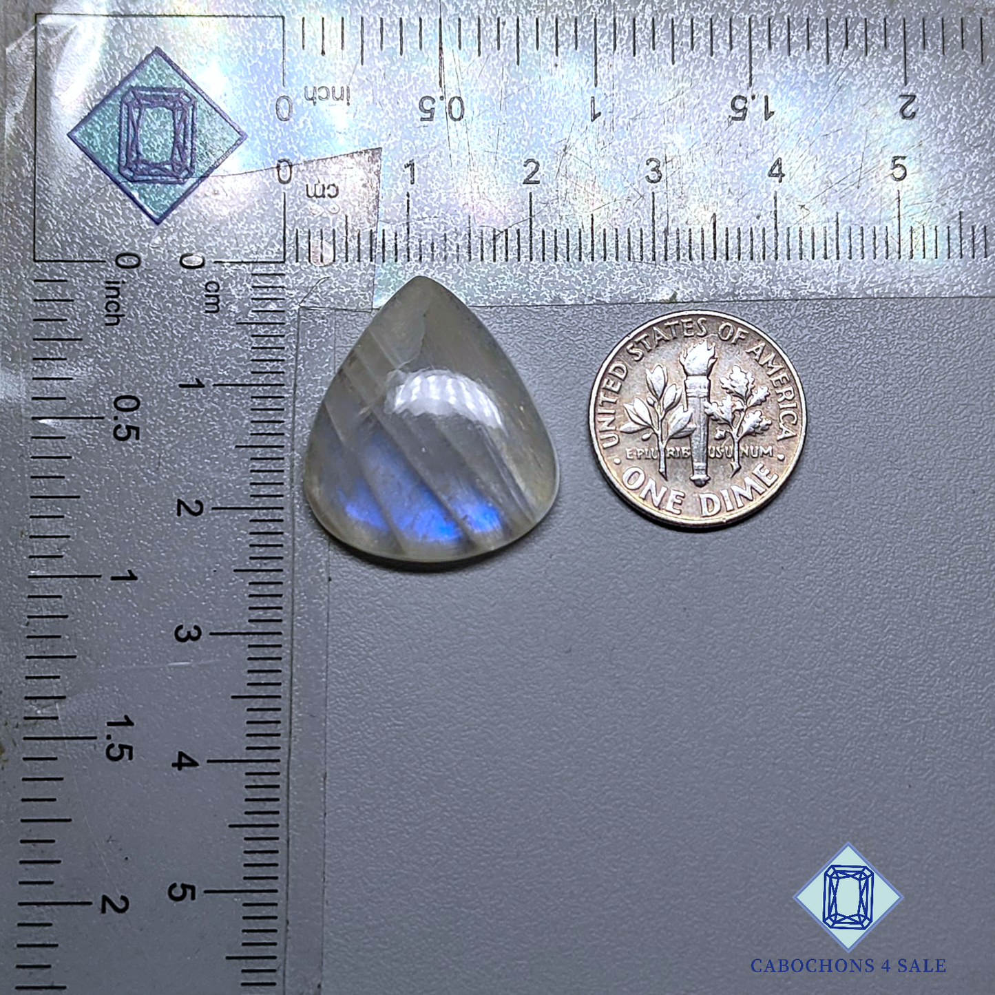 African Moonstone Pear Cabochons