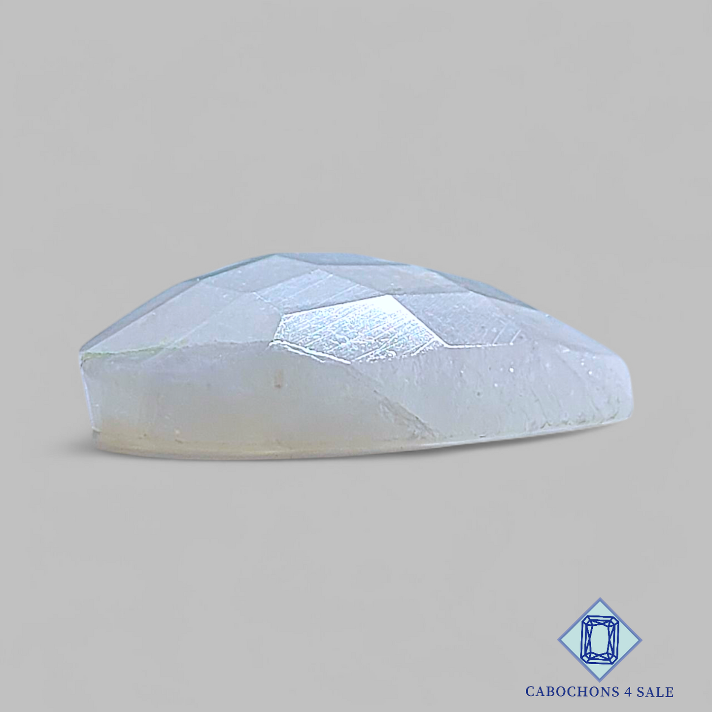 African Moonstone Heart Checker Cut