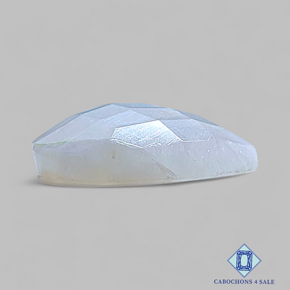 African Moonstone Heart Checker Cut