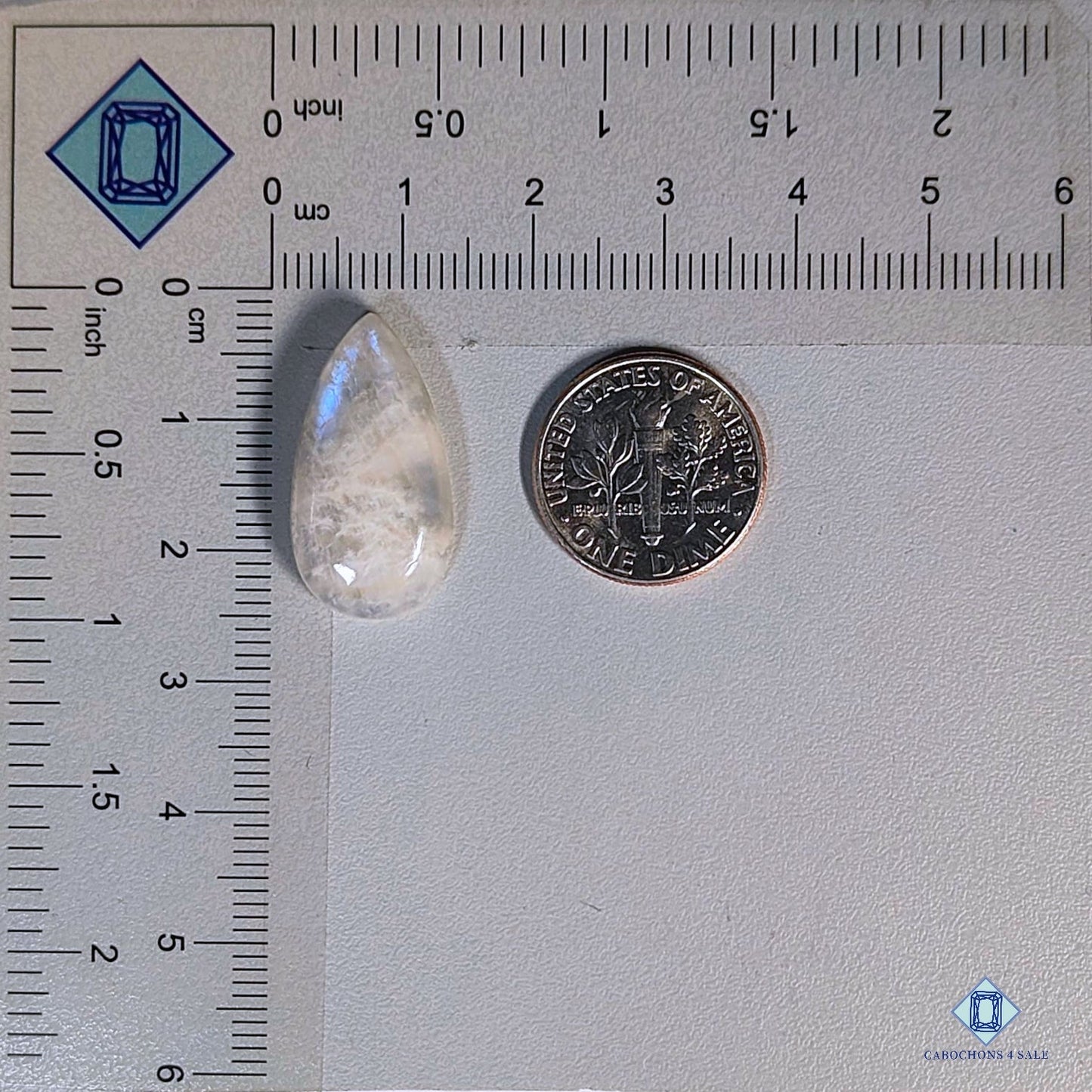 African Moonstone Pear Cabochons