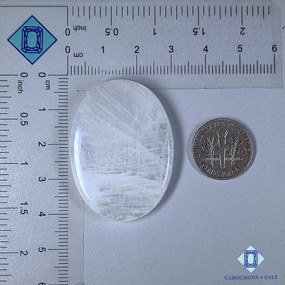 Cabujones ovalados de piedra lunar africana natural de 40 x 30 x 6 mm de Madagascar, disponibles para la venta. 