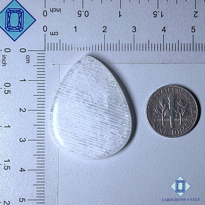 Cabujones de piedra lunar africana natural en forma de pera de 35 x 18 x 5 mm de Madagascar, disponibles para la venta. 