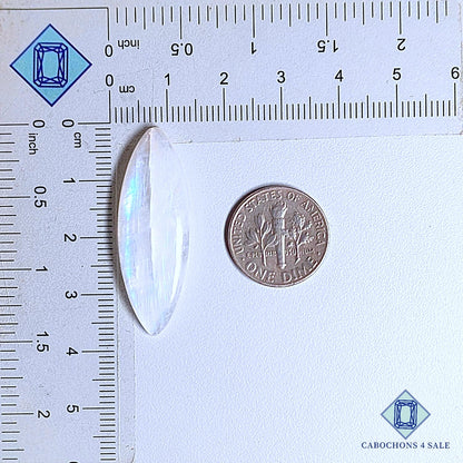 Natural African Moonstone Gemstone Marquise Cabochons 36*13*5mm from Africa  available for sale