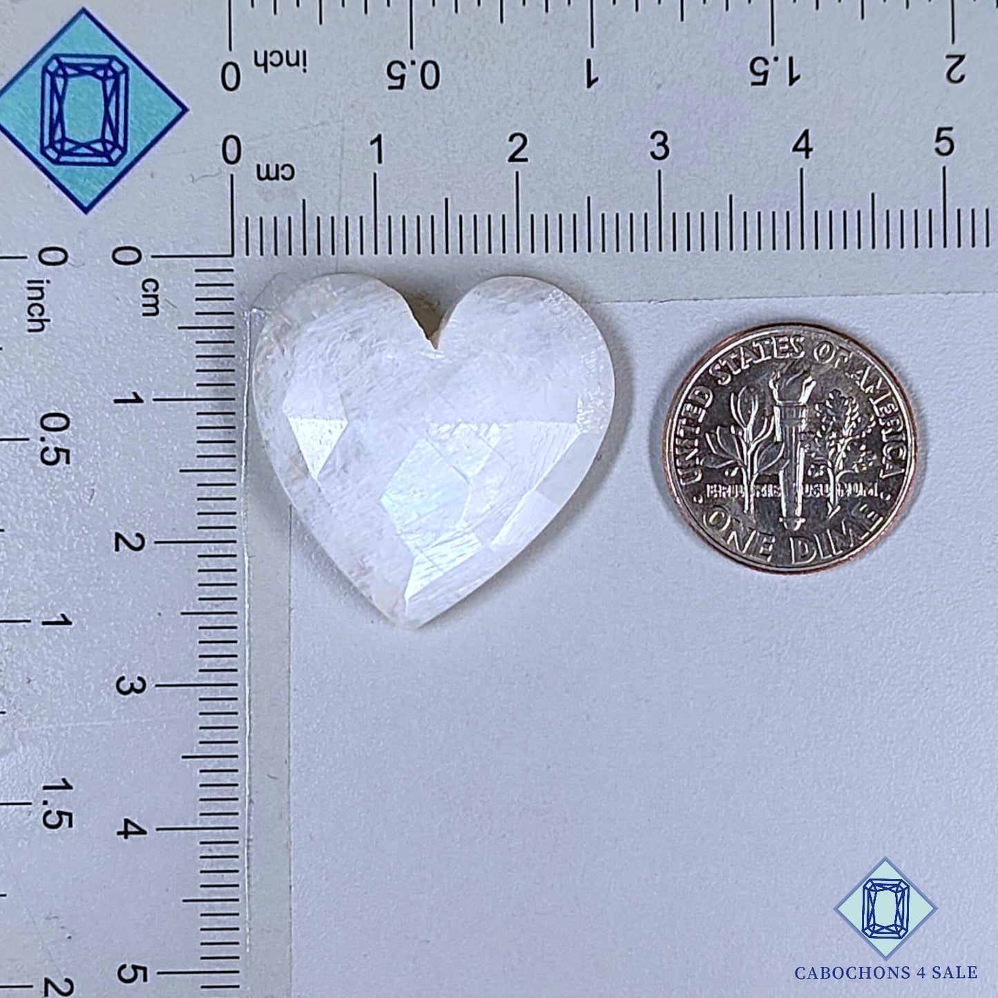Natural African Moonstone Gemstone  Heart Carvings 24*25*5mm from Africa available for sale