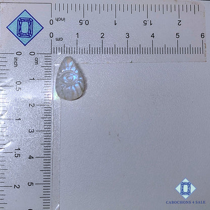 Natural African Moonstone Gemstone  Pear Carvings 17*11*5mm from Tanzania available for sale