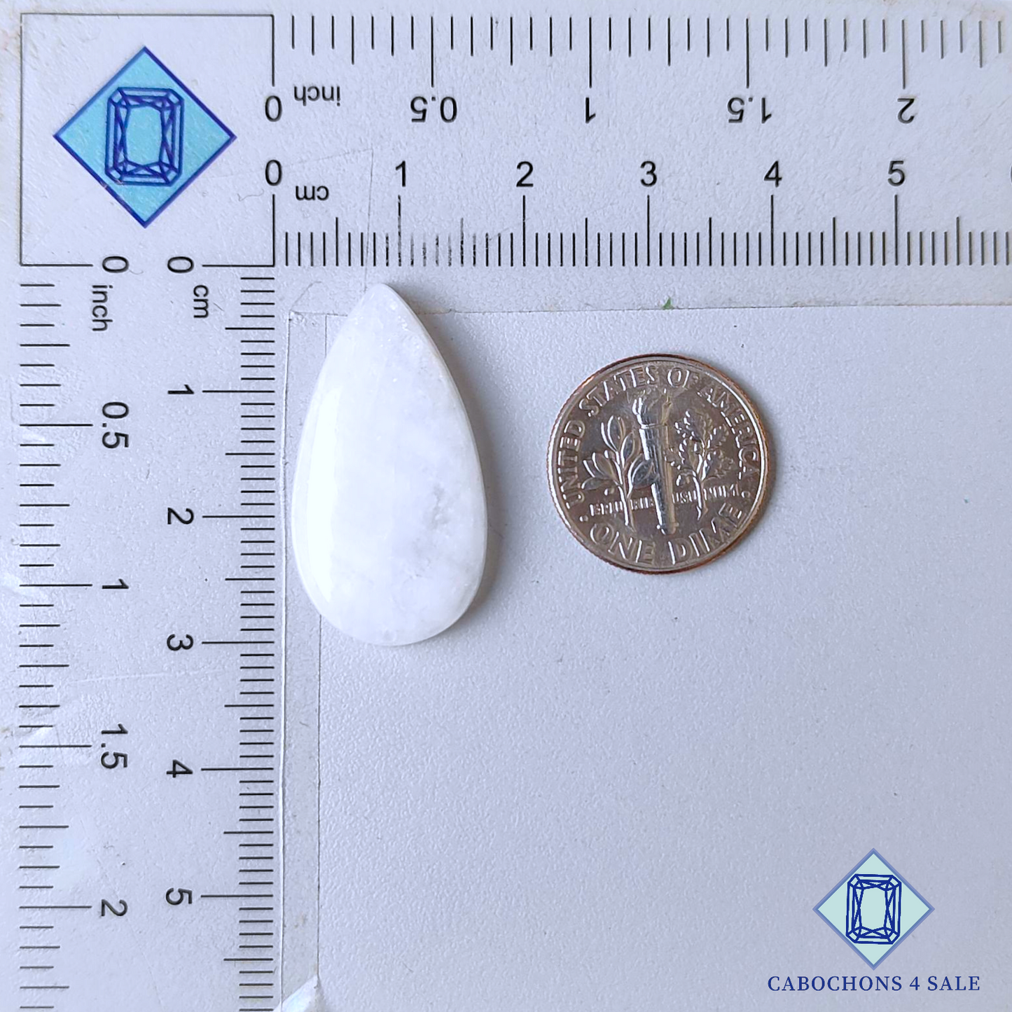 African Moonstone Pear Cabochons