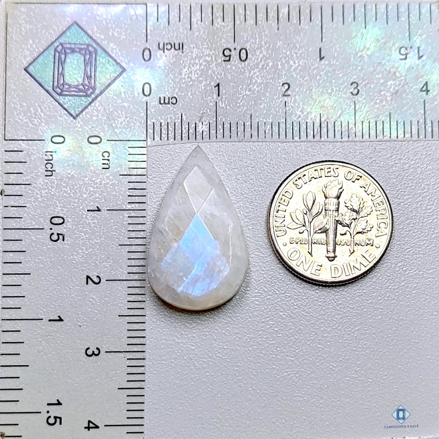 African Moonstone Pear All Cuts