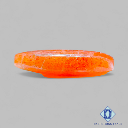 Cabujones ovalados de piedra solar africana de 32 x 23 x 7 mm