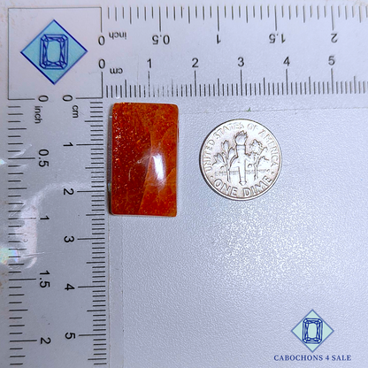 Cabujones de fantasía de piedra solar africana de 23 x 14 x 8 mm