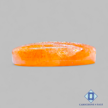Cabujones ovalados de piedra solar africana de 28 x 19 x 7 mm