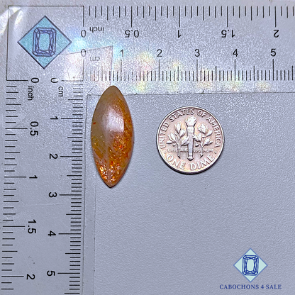 African Sunstone Marquise Cabochons 26*11*4mm