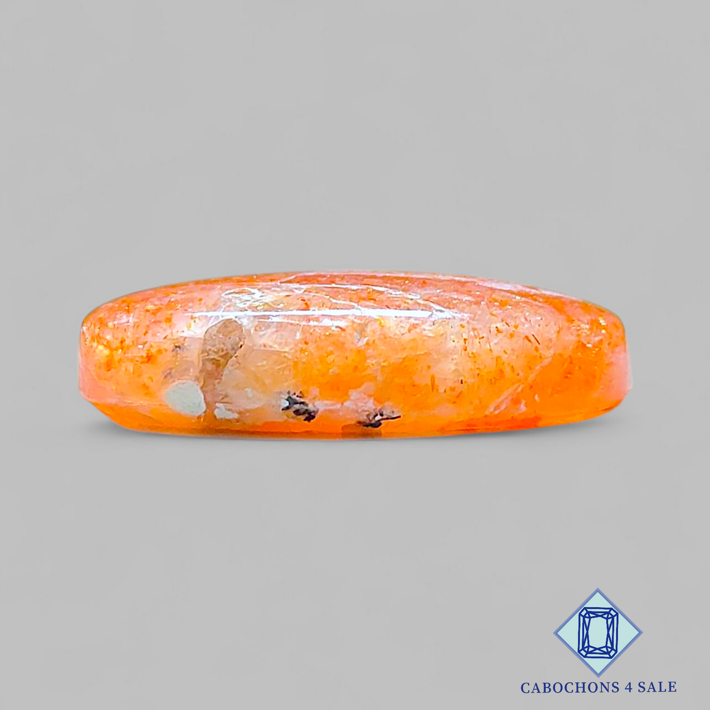 Cabujones ovalados de piedra solar africana de 27 x 16 x 6 mm