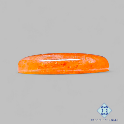 Cabujones ovalados de piedra solar africana de 27 x 17 x 5 mm