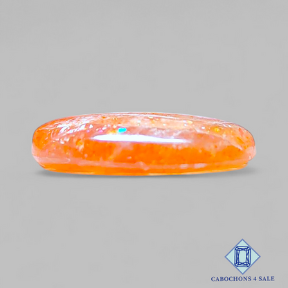 Cabujones ovalados de piedra solar africana de 24 x 18 x 5 mm