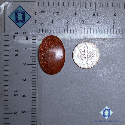 Cabujones ovalados de piedra solar africana