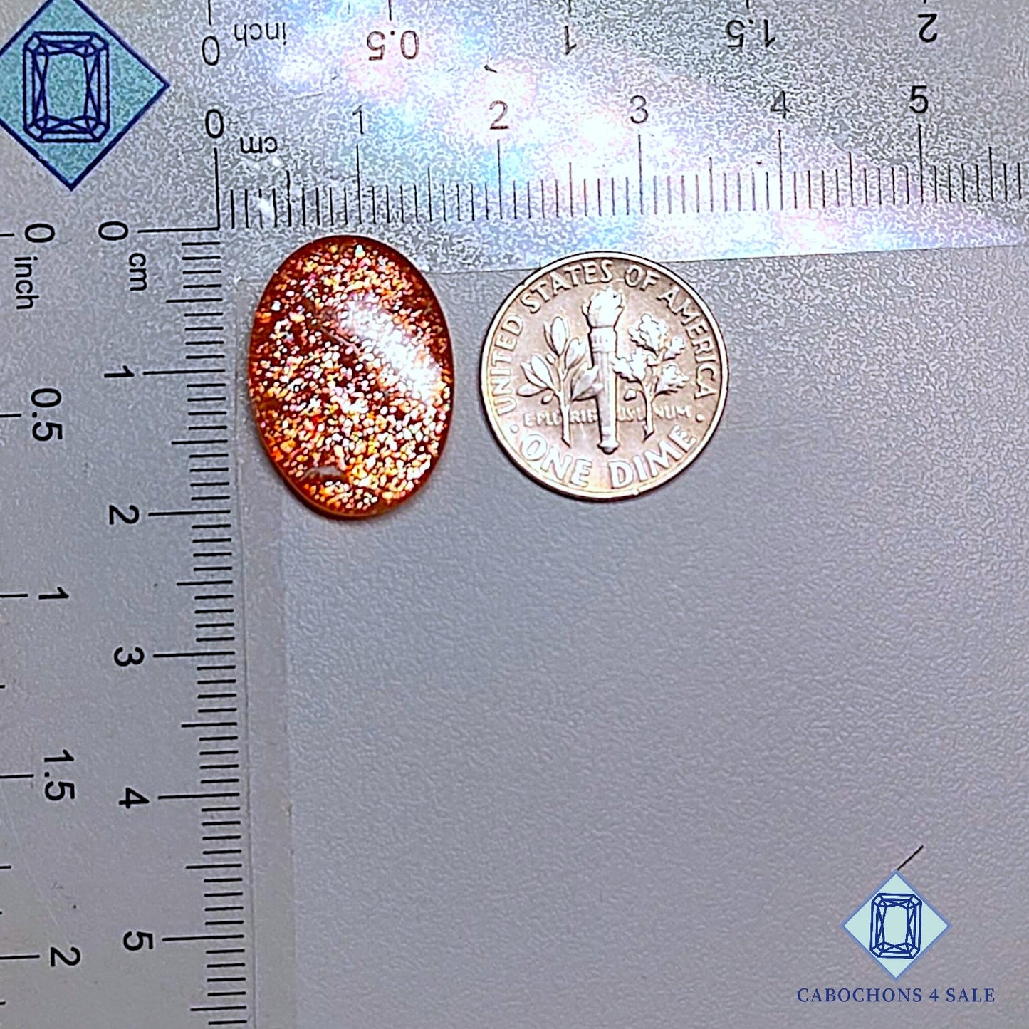 Natural African Sunstone Gemstone Oval Cabochons 20*14*4mm available for sale