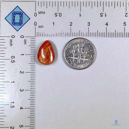 African Sunstone Pear Cabochons