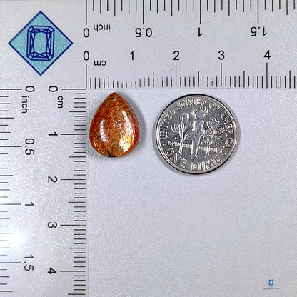 African Sunstone Pear Cabochons