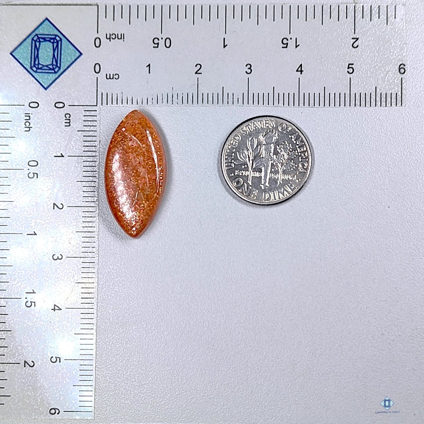 African Sunstone Marquise Cabochons