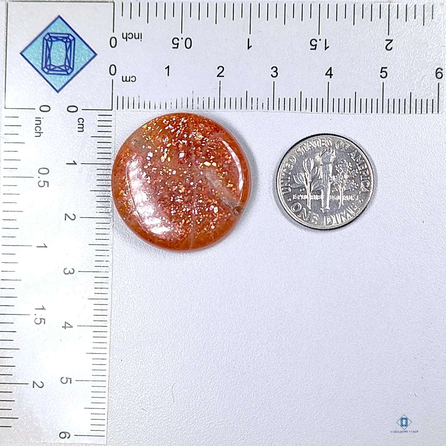 African Sunstone Round Cabochons