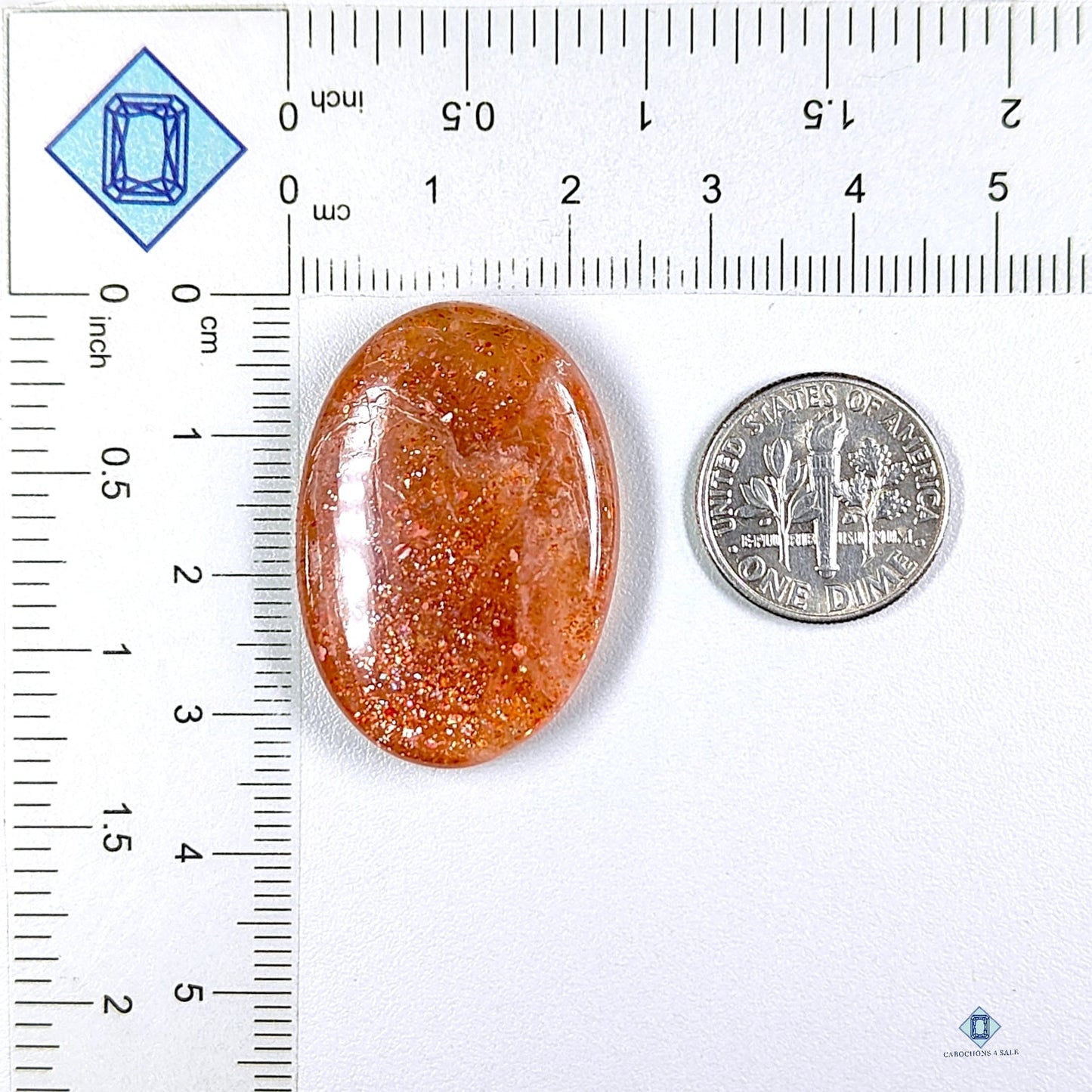 African Sunstone Oval Cabochons